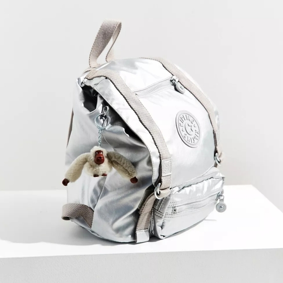 Kipling Joetsu Gold color medium size bag Backpack in great used condition! - Picture 3 of 16